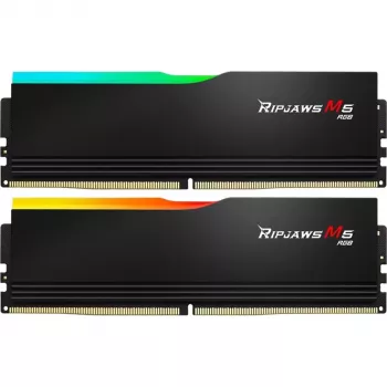 DIMM 32 GB DDR5-6000, memória RAM preta, F5-6000J2836G16GX2-RM5RK, Ripjaws M5 RGB, INTEL XMP