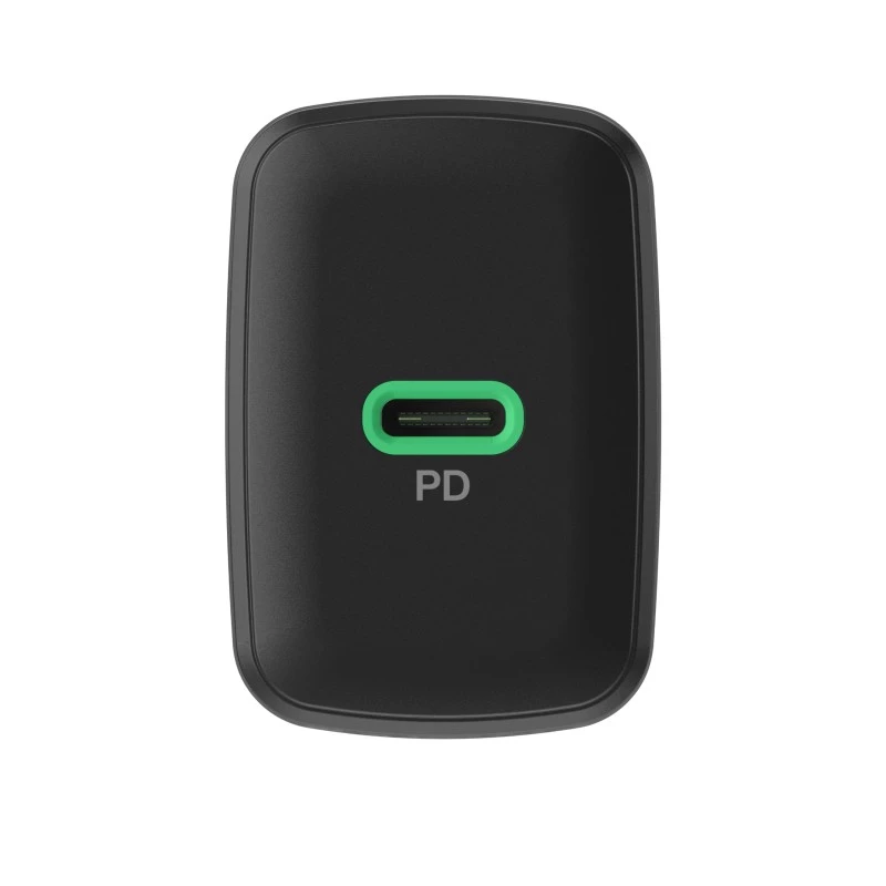 Fonte de alimentação Green Cell PowerSource Solo30 30W preta — carregador USB-C de porta única