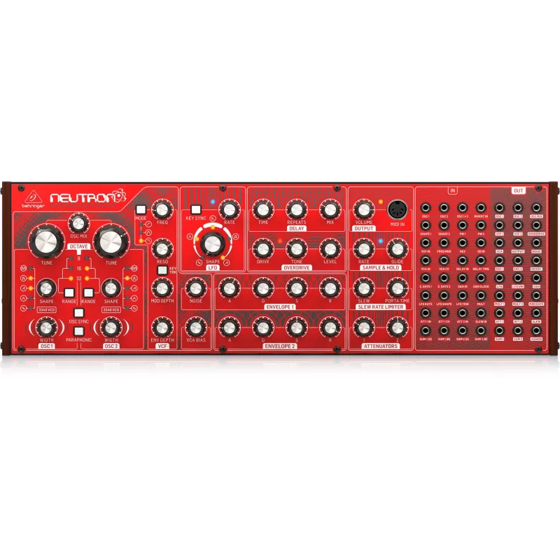 Behringer NEUTRON sintetizador analógico, vermelho