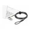 DeLOCK Navilock 20677 cabo de segurança para portátil com 3 cabeças de bloqueio e cadeado de combinação para Kensington, Noble Wedge e Nano Slot