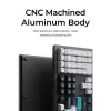 Teclado mecânico Keychron Q6 Max QMK VIA com switches Gateron Jupiter, layout full-size