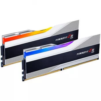 DIMM 32 GB DDR5-6000 (2x 16 GB) Dual-Kit, memória RAM prateada, F5-6000J3636F16GX2-TZ5RS, Trident Z5 RGB, INTEL XMP