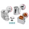 Conjunto de pequeno-almoço KLEIN prateado – conjunto de brincar de cozinha de pequeno-almoço para crianças