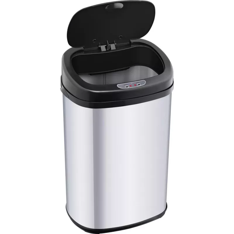 Balde do lixo LAMART LT8021 Aço inoxidável com pedal, sensor de movimento, 30 L, 34×25×54 cm