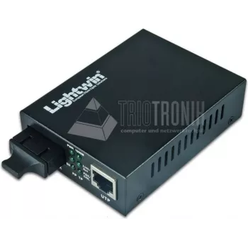 Lightwin LWC 10/100 MM SC Conversor de rede multimodo 100 Mbit/s preto (LWC 10/100 MM SC)