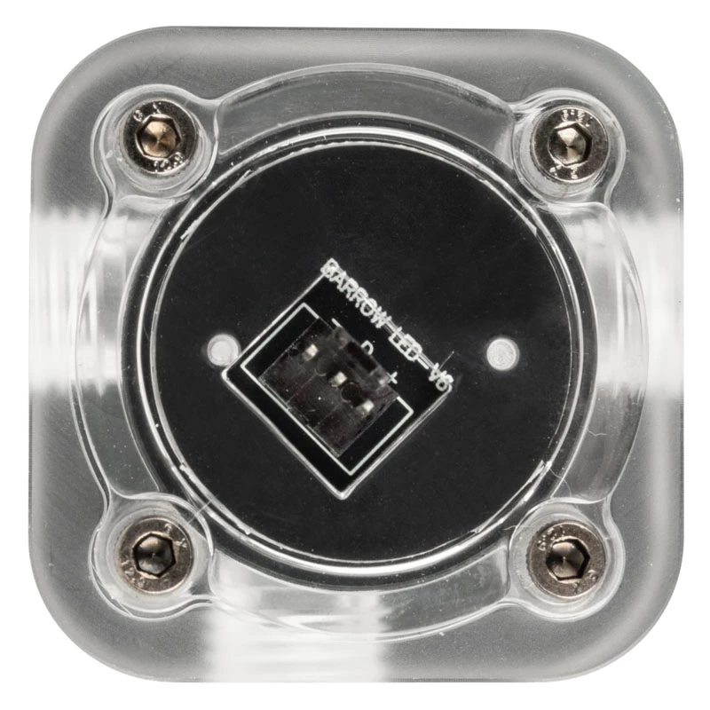 Medidor de caudal Barrow SLFV2-RGB B – sensor de caudal ARGB, preto