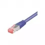 Tecline - cabo de rede - RJ-45 (M) para RJ-45 (M) - 1,5 m - SFTP, PiMF - CAT 6 - sem halogéneos, snagless - violeta (715015V)