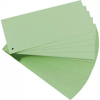 Separadores Herlitz 10843506 de cartão, verde, 100 unid.
