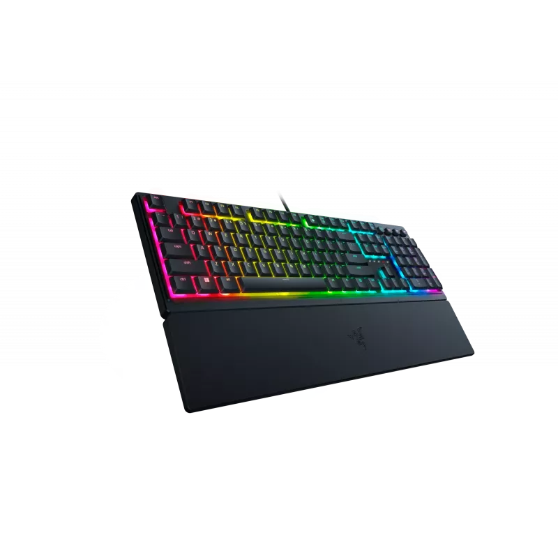 Teclado gaming com fios Razer Ornata V3 – híbrido membrana-mecânico, iluminação LED RGB, USB