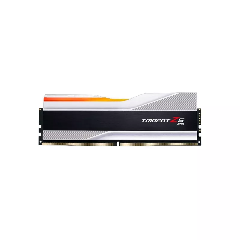 DIMM 32 GB DDR5-6000 (2x 16 GB) Dual-Kit, memória RAM prateada, F5-6000J3040F16GX2-TZ5RS, Trident Z5 RGB, INTEL XMP