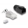 DeLOCK 66903 conector de cabo RJ-45 preto metálico macho 25 unid.