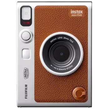 Máquina fotográfica Instax mini EVO castanho