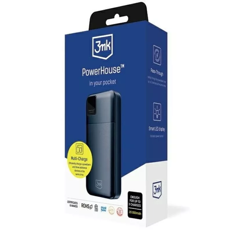 Powerbank portátil 3MK PowerHouse 20.000 mAh