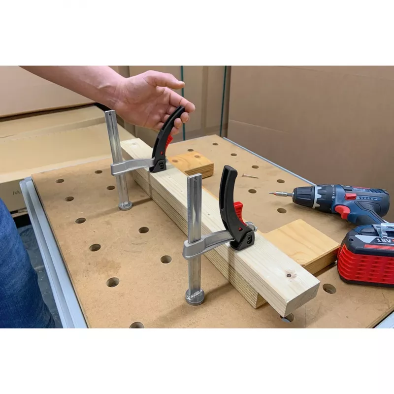 Elemento de fixação BESSEY TW20-15-8-KLI, para mesas multifunções, grampo (prateado)
