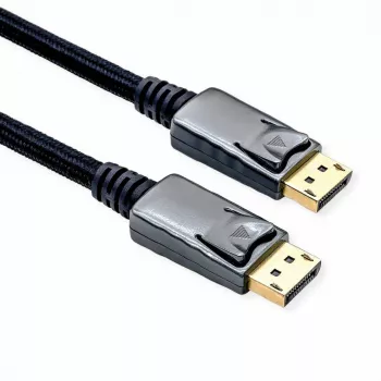 Cabo DisplayPort ROLINE 11.04.5868 3 m preto prateado