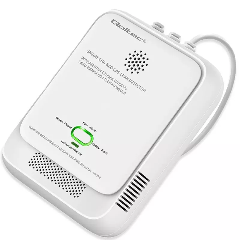 Detetor de gás e monóxido de carbono LED