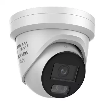 Hikvision 8 MP Smart Hybrid Light com ColorVu Turret Fixa Rede
