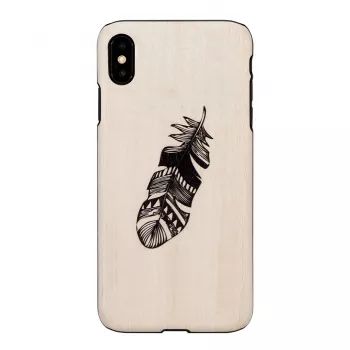 Capa para smartphone man and wood para iPhone XS Max Indian preto