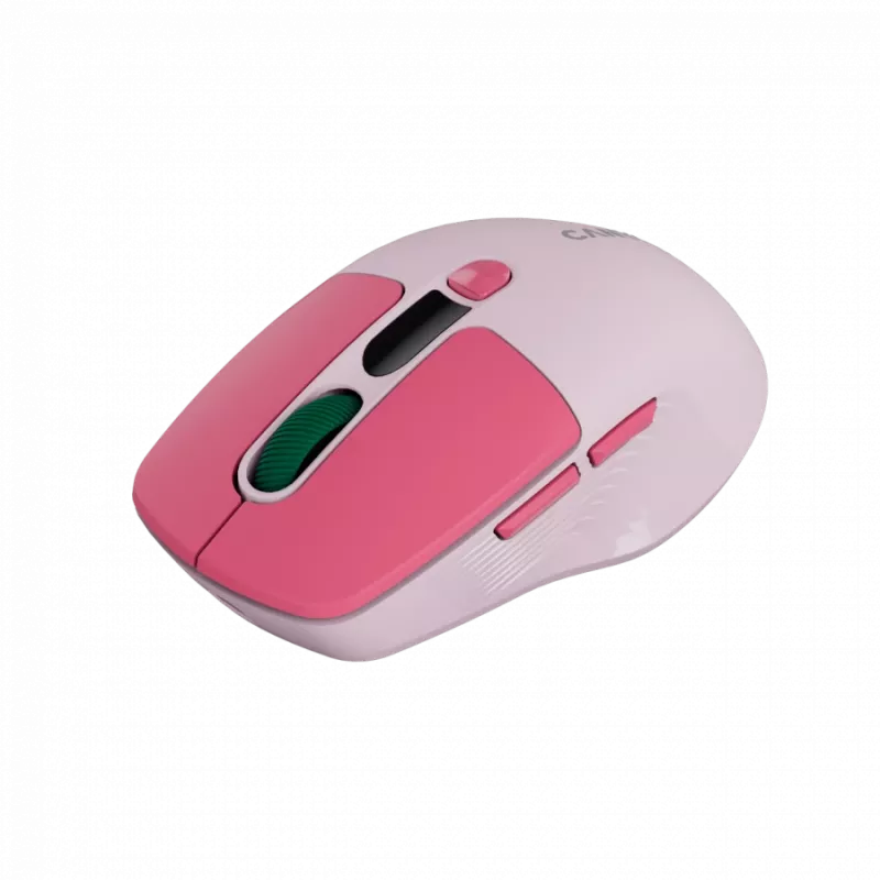 Canyon MW-26 - rato ótico sem fios 2 em 1 Bluetooth / 2,4 GHz - silencioso - rosa