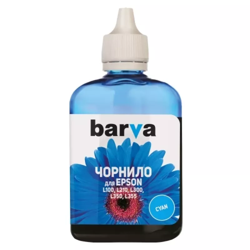 Compatível Barva Epson T6642 L100/ L210/ L300/ L350/ L355 garrafa de recarga de tinta, ciano