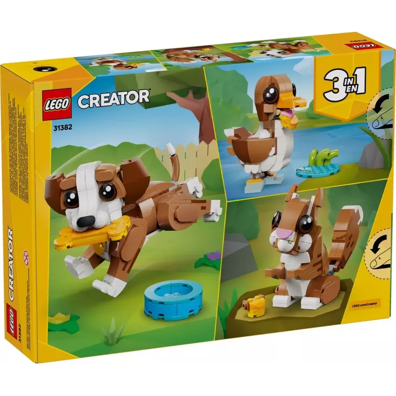 LEGO CREATOR 3 EM 1 31382 Animais fofos: Cachorrinho brincalhão