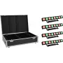 Projetor de painel LED EUROLITE PMB-8 COB QCL 30W — conjunto de 4