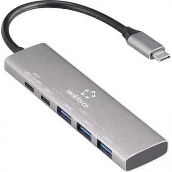 Hub USB Renkforce RF-USBH-300 5 portas USB 3.2 Gen 1 3.0 cinzento (RF-6676604)