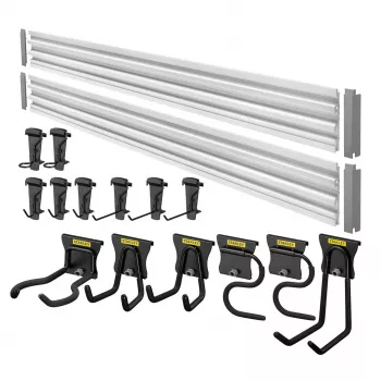 Estante de armazenamento de ferramentas de jardim Stanley STST22000-1 montagem na parede aço