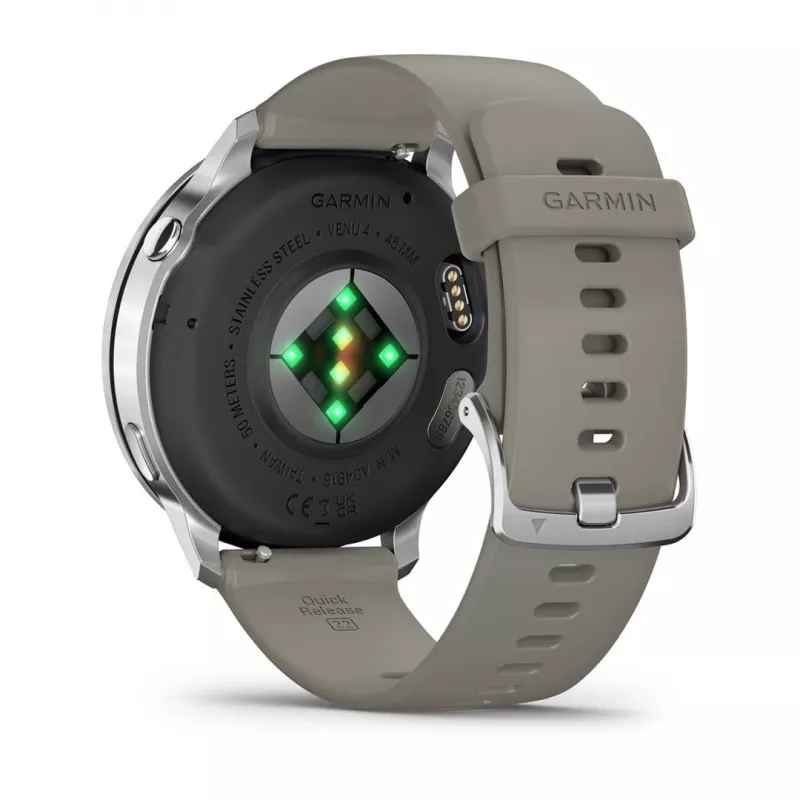 Smartwatch Garmin Venu 4 1.4 polegadas AMOLED GPS Wi-Fi 45mm prateado