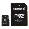 Cartão de memória micro SDHC 8GB C10/W/ADAPTER 3413460 INTENSO
