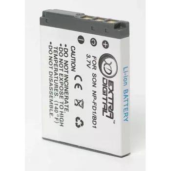 Bateria Extra Digital NP-BD1 / NP-FD1 3,6 V 1200 mAh de iões de lítio recarregável