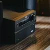 Mini sistema de alta fidelidade estéreo Adler AD 1917 — Bluetooth V5.3, CD/USB/MP3, 2×25 W RMS, sintonizador FM, equalizador de 4 bandas, AUX, preto