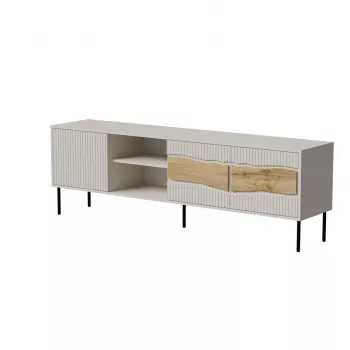 Móvel de TV cama meble INSERTO 3D1W 190x40x62 cm acabamento cashmere com LED
