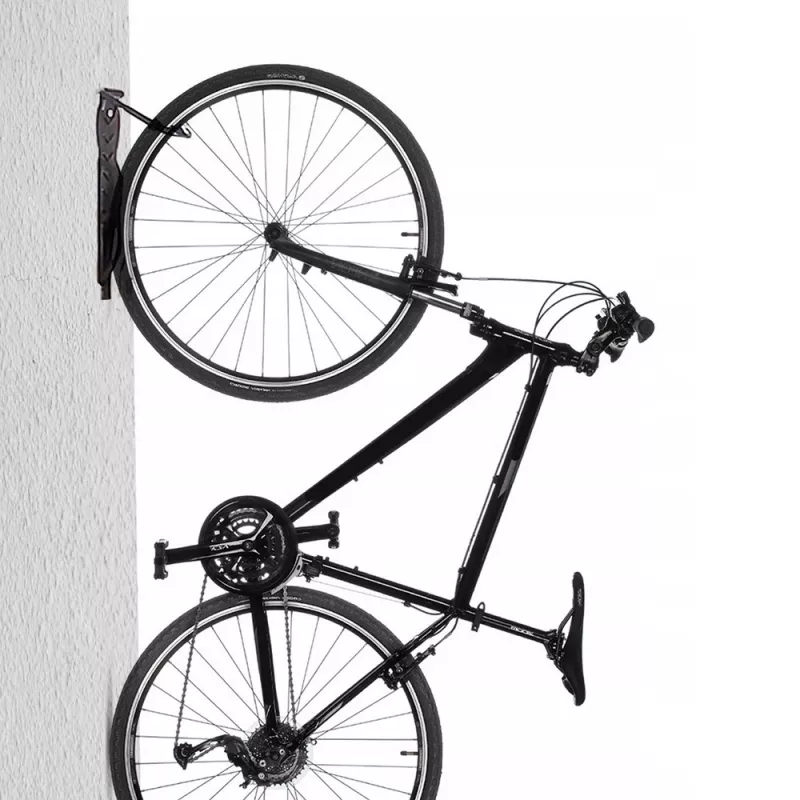 Suporte de bicicleta de parede MACLEAN MC-432, suporte vertical para bicicleta, largura ajustável, carga máx. 30 kg, preto