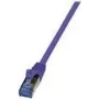 Logilink PrimeLine - cabo de rede - RJ-45 (macho) para RJ-45 (macho) - 2 m - SFTP, PiMF - CAT 6a - sem halogéneos, moldado, sem patilhas - violeta (CQ305VS)