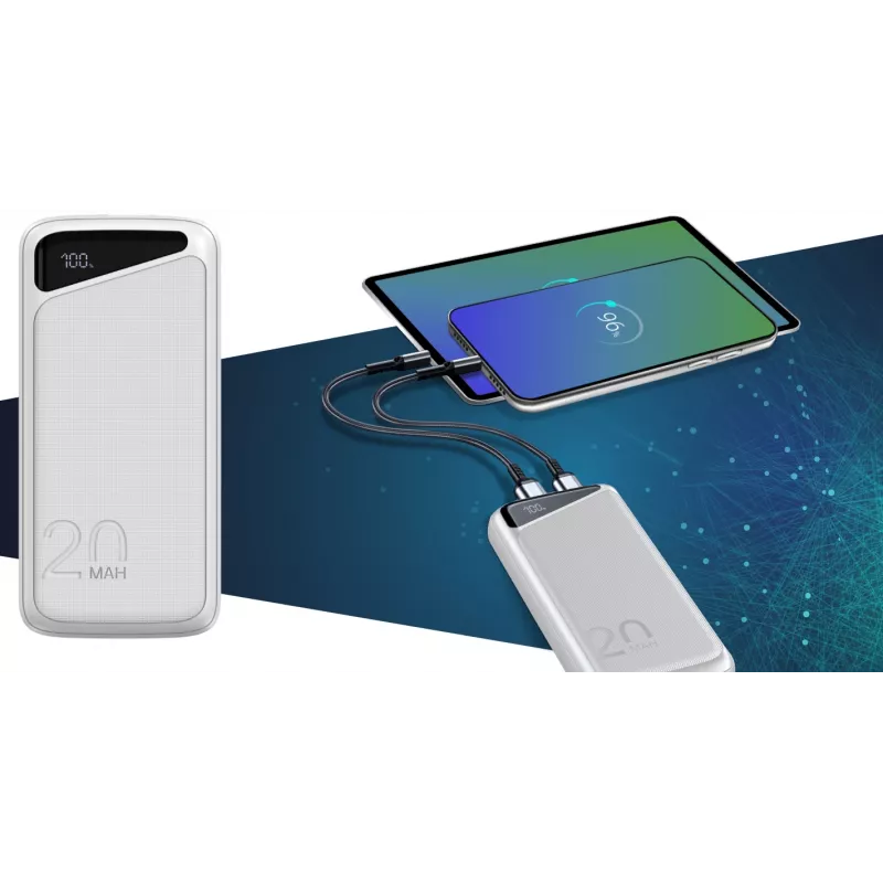 Powerbank portátil Navitel PWR20 MX BRANCO 20000 mAh