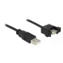 Cabo USB DeLOCK 1m 2xUSB2.0-A