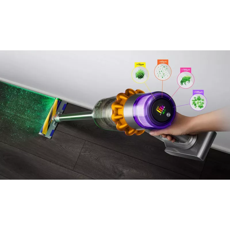 Aspirador de mão Dyson V15 Detect Absolute níquel, amarelo 446986-01