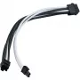 Cabo de extensão de alimentação SILVERSTONE PP07E 8‑pin PCIe 30 cm (preto/branco)