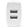 CARREGADOR DE TELEFONE 2X USB 2, 4A 12W BRANCO