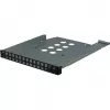 Inter-Tech IPC 1U-1404 rack preto, aço inoxidável