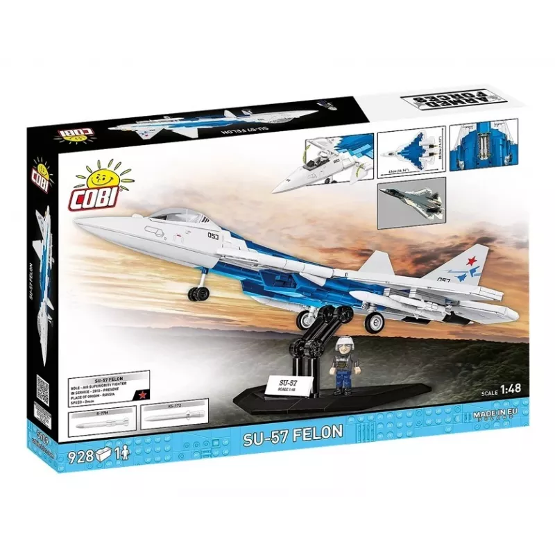 Conjunto de construção Cobi SU-57 Felon, 928 peças – modelo Cobi COBl-5909