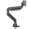 ONKRON G130-B Suporte de secretária giratório e inclinável para monitores de 17-57 polegadas, até 27 kg, preto