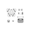 Drone DJI Flip com 4 rotores, câmara de 48 MP, vídeo 3840×2160, bateria 3110 mAh, preto/branco