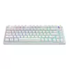 Teclado mecânico sem fios SAVIO PHENIX WHITE, Gateron Red Pro, ABS