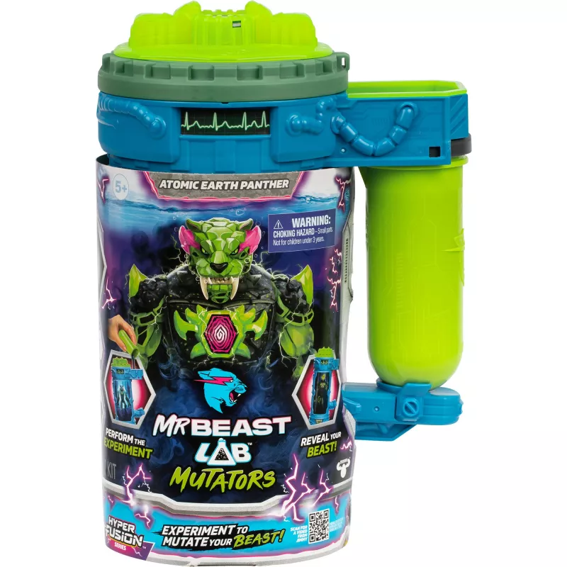 MrBeast Lab Mutators S2 Mutation Chamber - Atomic Earth Panther, Figura de Brincar