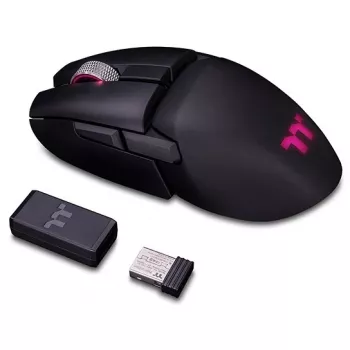 Rato Thermaltake Argent M5 ambidestro RF Wireless+Bluetooth+USB Type-A ótico 16000 DPI (GMO-TMF-HYOOBK-01)
