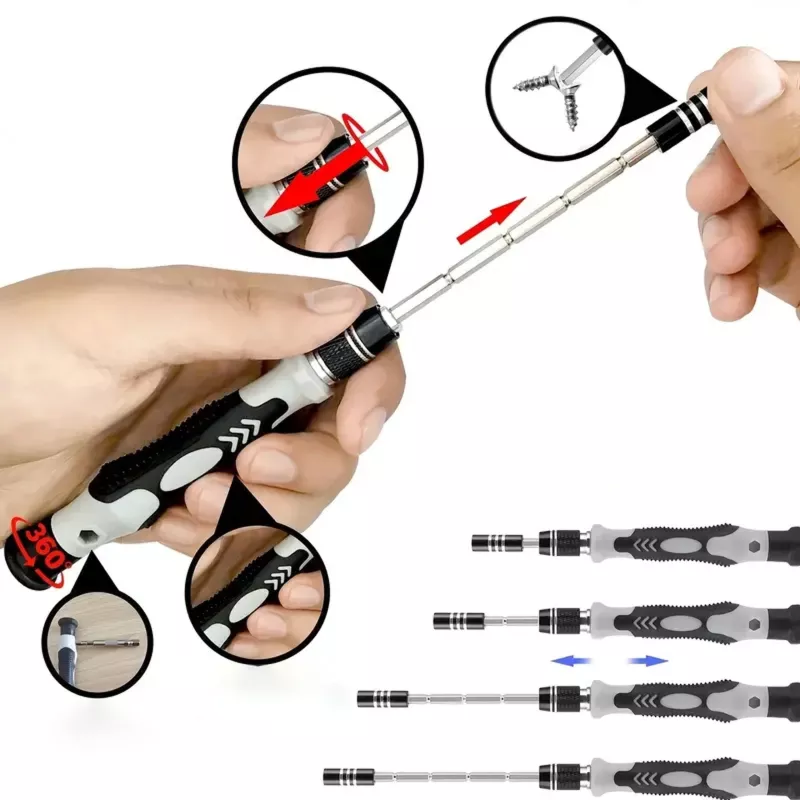 Conjunto de chaves de precisão Extralink, 118 em 1 chaves Torx e ferramentas de precisão