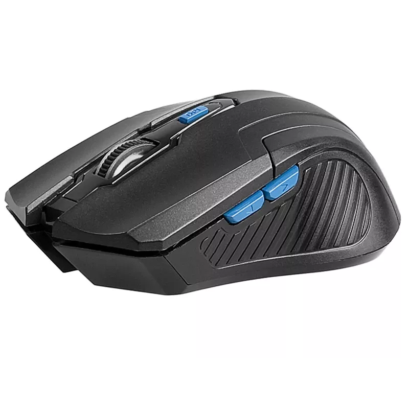 Tracer Fairy – rato ótico – 6 botões – sem fios – 2,4 GHz – recetor USB sem fios – preto