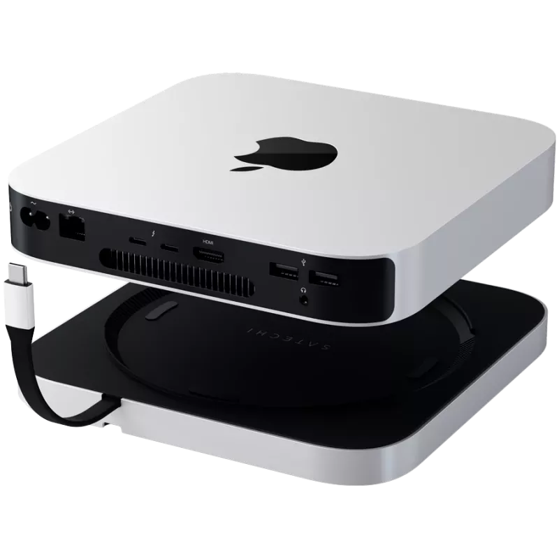 Docking para portátil Satechi ST-GMMSHS com fio USB 3.2 Gen 2 Type-C branco